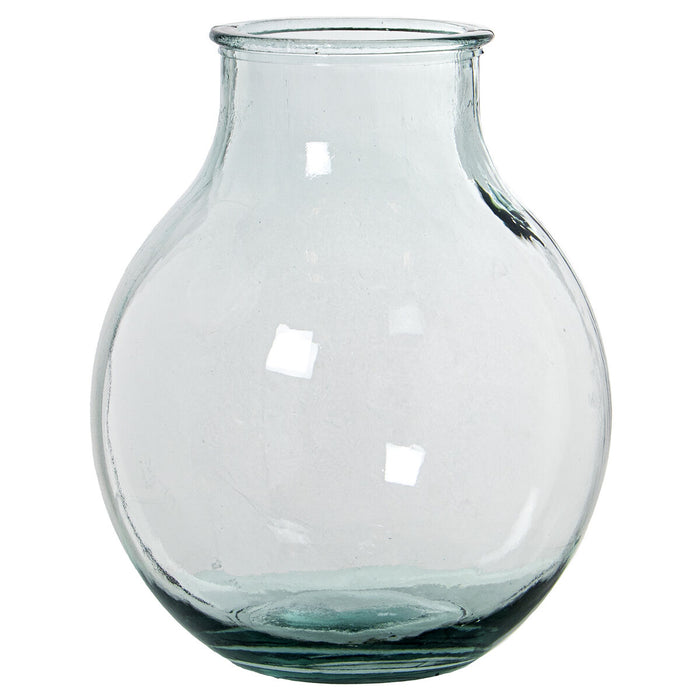 Vase made from recycled glass Alexandra House Living Transparent Crystal 27 x 27 x 32 cm