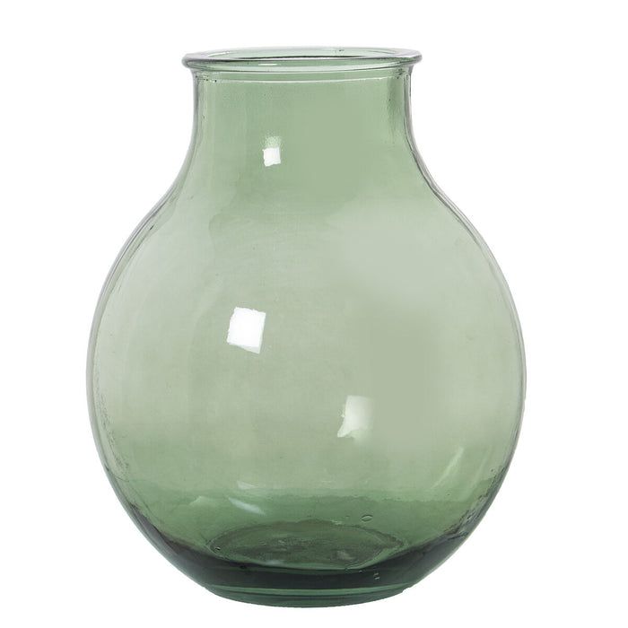 Vase made from recycled glass Alexandra House Living Green Crystal 27 x 27 x 32 cm