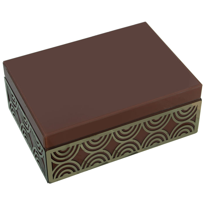 Jewelry box Alexandra House Living Multicolour Wood 25 x 10 x 18 cm