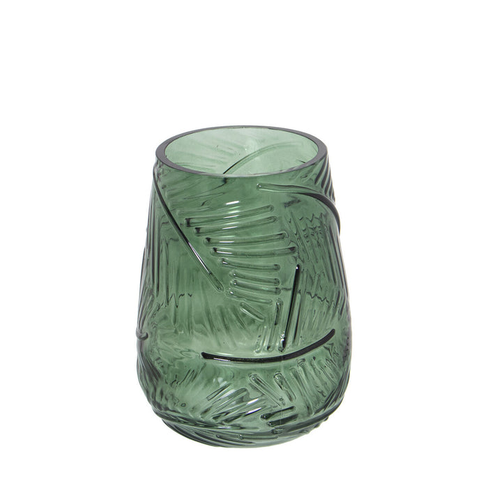 Vase Alexandra House Living Green Crystal 13 x 18 cm