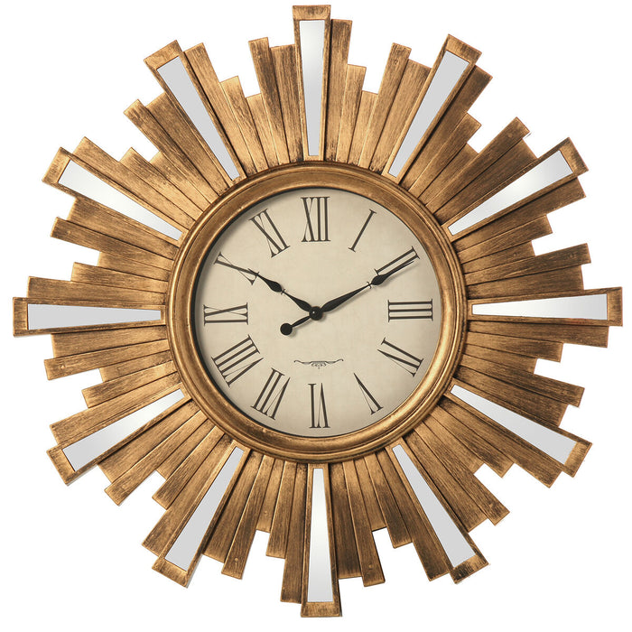 Wall Clock Alexandra House Living Golden Plastic 57 x 4 x 57 cm