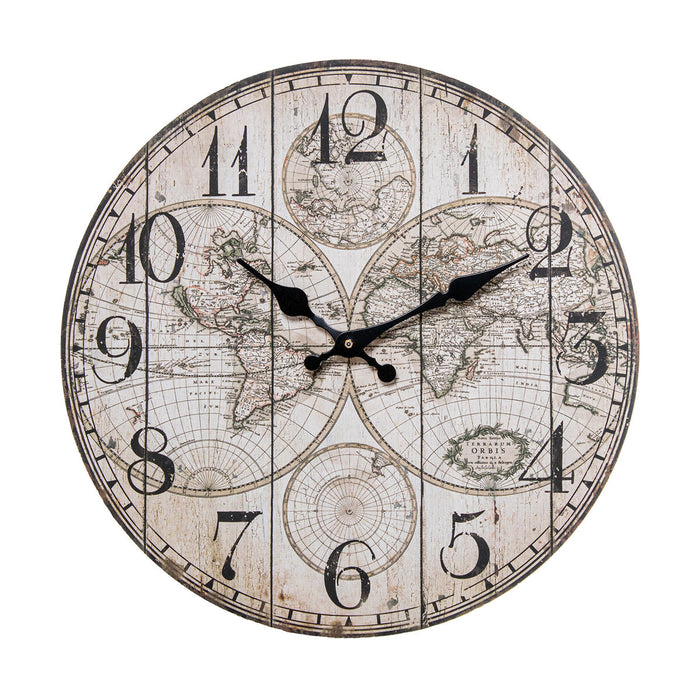 Wall Clock Alexandra House Living Multicolour Wood 34 x 4 x 34 cm