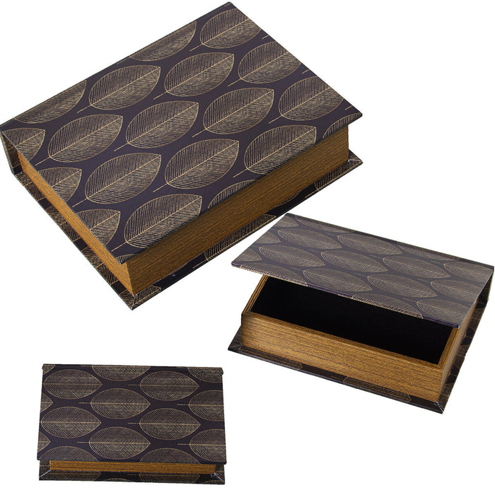 Set of decorative boxes Alexandra House Living Grey Wood 3 Pieces