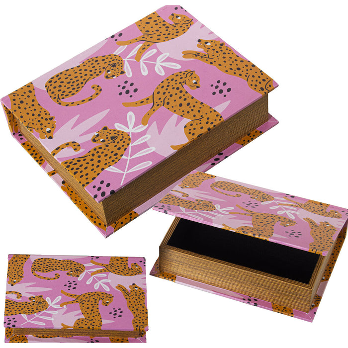 Set of decorative boxes Alexandra House Living Pink Wood 3 Pieces