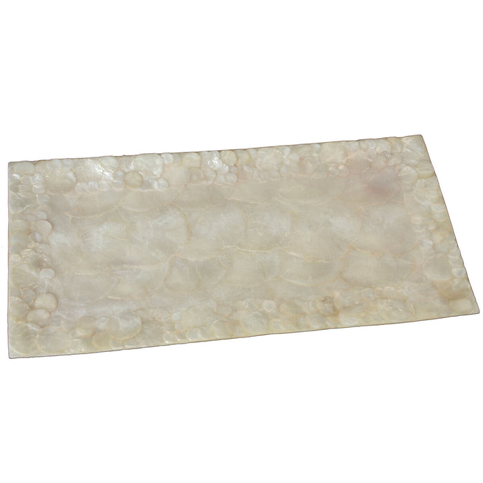 Centerpiece Alexandra House Living Natural Mother of pearl 19 x 37 x 2 cm