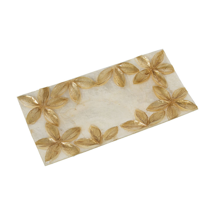 Centerpiece Alexandra House Living 20 x 10 x 1 cm Mother of pearl