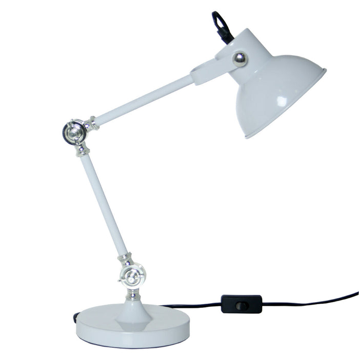 Desk lamp Alexandra House Living White Metal 25 W 29 x 52 x 16 cm