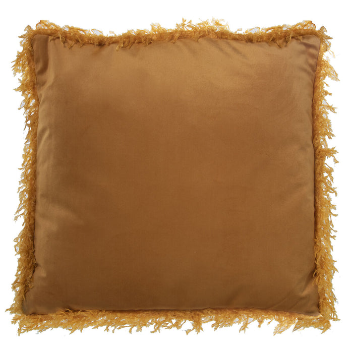 Cushion Alexandra House Living Mustard Textile 45 x 45 cm