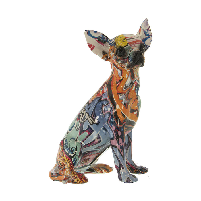 Decorative Figure Alexandra House Living Multicolour Plastic Dog 15 x 18 x 27 cm