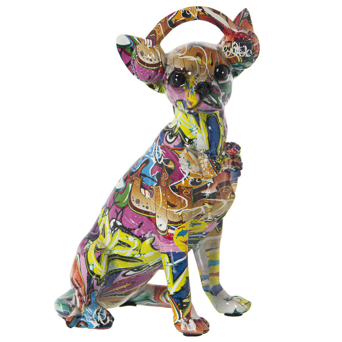 Decorative Figure Alexandra House Living Multicolour Plastic Dog Headphones 14 x 26 x 19 cm