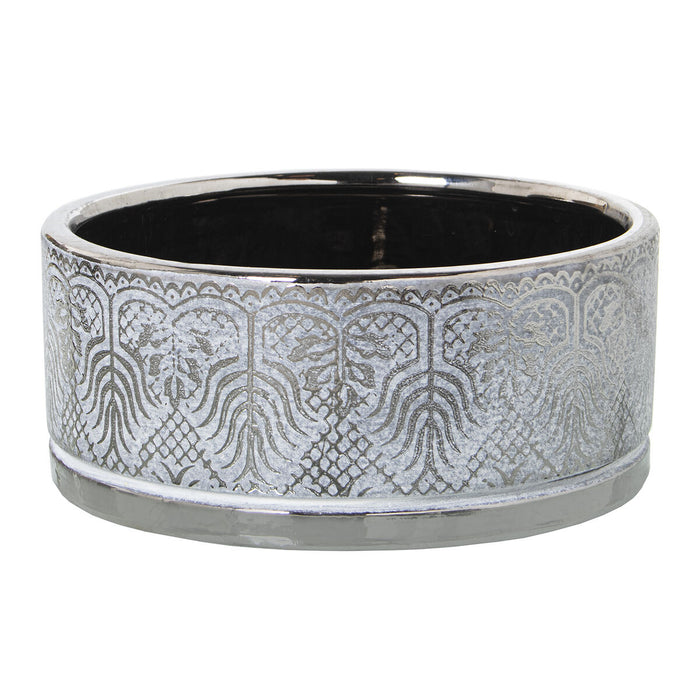 Planter Alexandra House Living Silver Ceramic 20 x 9 x 20 cm