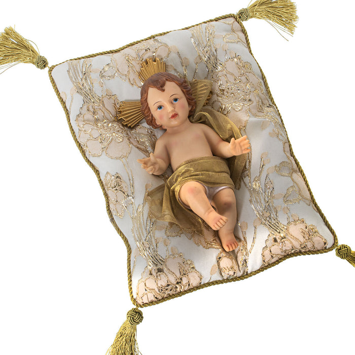 Decorative Figure Alexandra House Living Plastic Golden Baby Jesus 16 x 17 x 28 cm Cushion