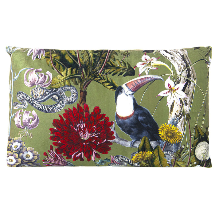 Cushion Alexandra House Living Green Textile 50 x 30 cm