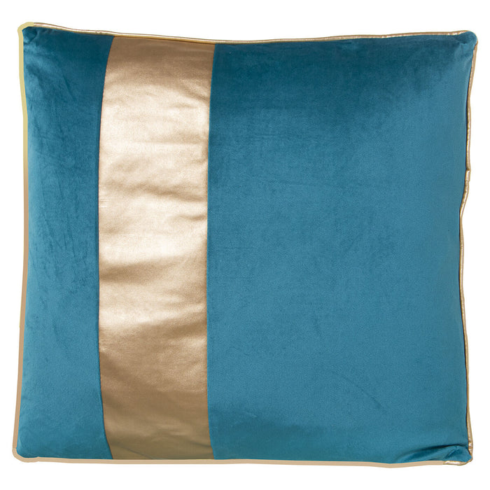 Cushion Alexandra House Living Blue Golden Velvet Textile 45 x 45 cm