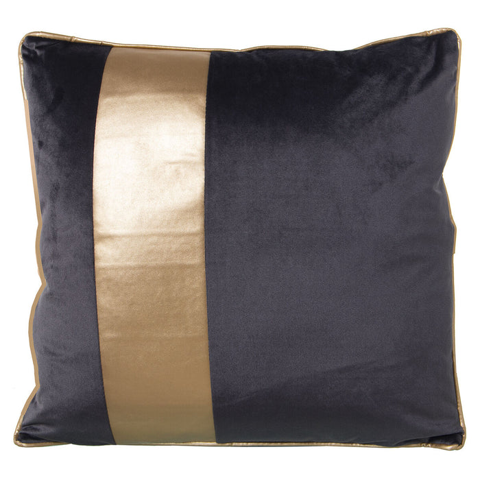 Cushion Alexandra House Living Grey Golden Velvet Textile