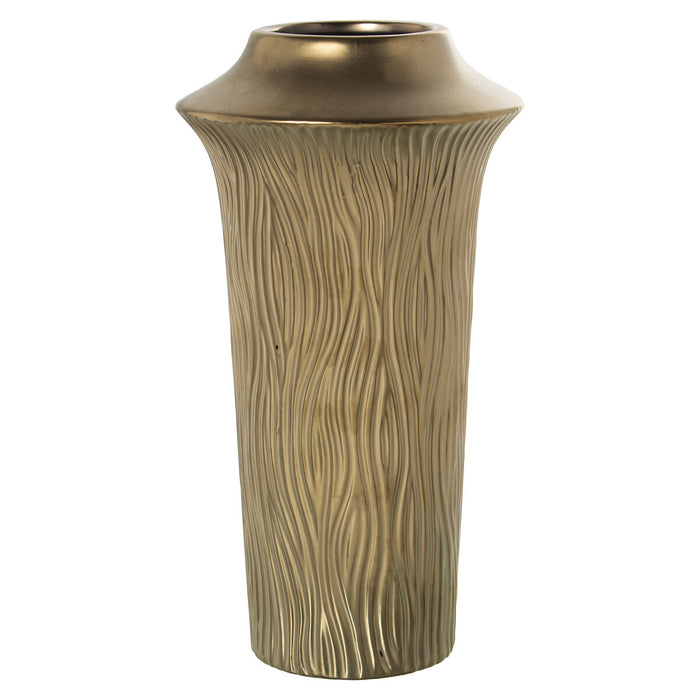 Vase Alexandra House Living Golden Ceramic 15 x 16 x 29 cm