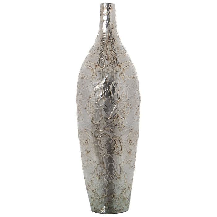 Floor vase Alexandra House Living Silver Ceramic 22 x 21 x 78 cm