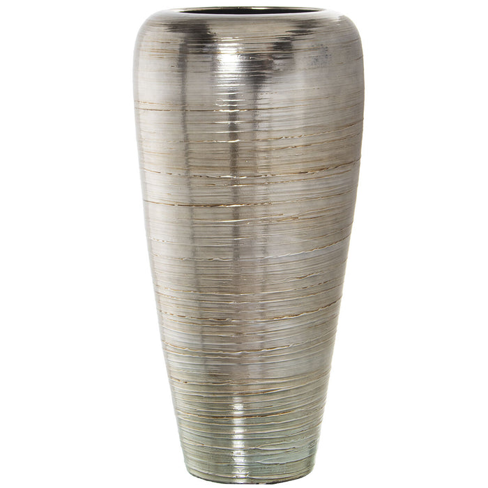 Floor vase Alexandra House Living Silver Ceramic 37 x 33 x 87 cm