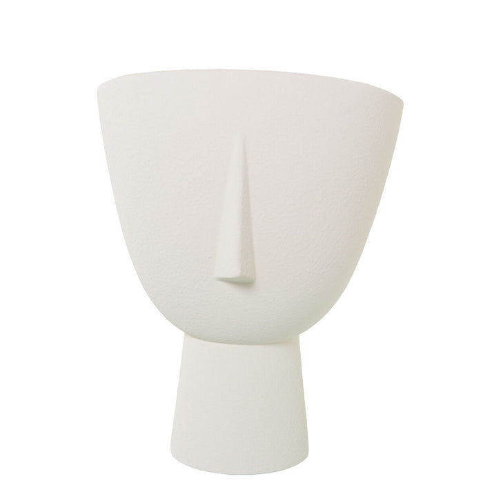 Vase Alexandra House Living Ecru Ceramic Face 27 x 27 x 36 cm