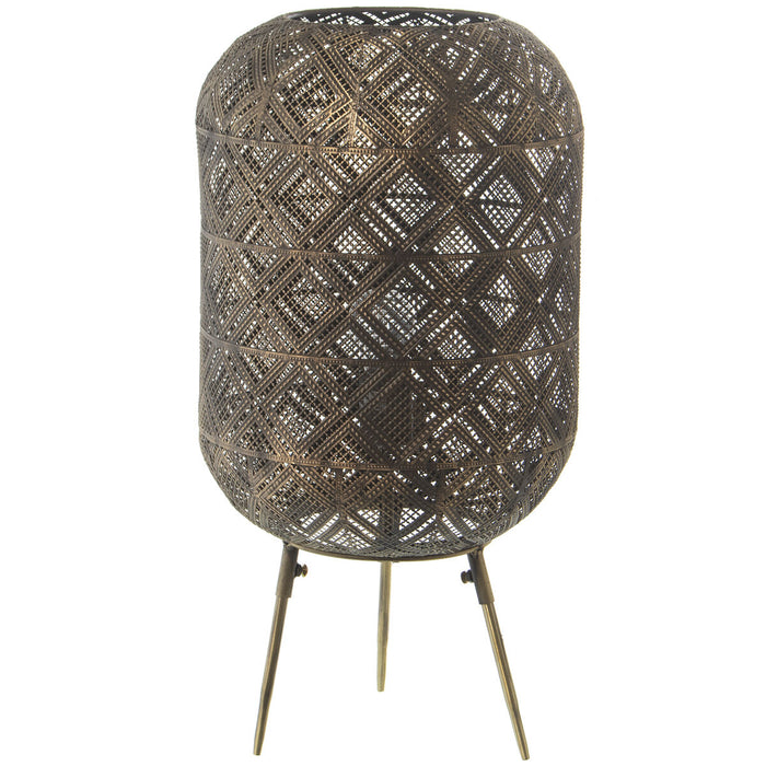 Floor Lamp Alexandra House Living Grey 40 W 31 x 59 x 31 cm Brass