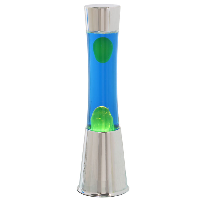 Lava Lamp Alexandra House Living Yellow Blue Metal 11 x 39 x 11 cm