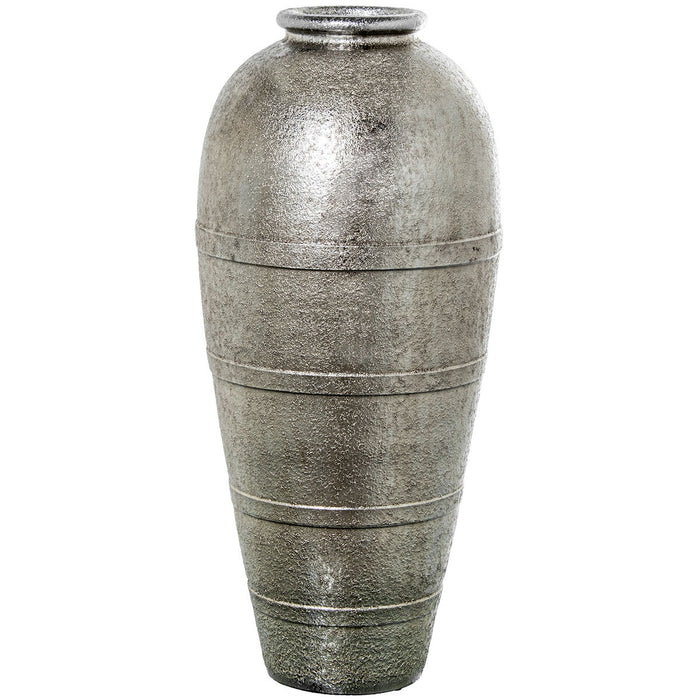 Vase Alexandra House Living Silver Ceramic 33 x 34 x 84 cm