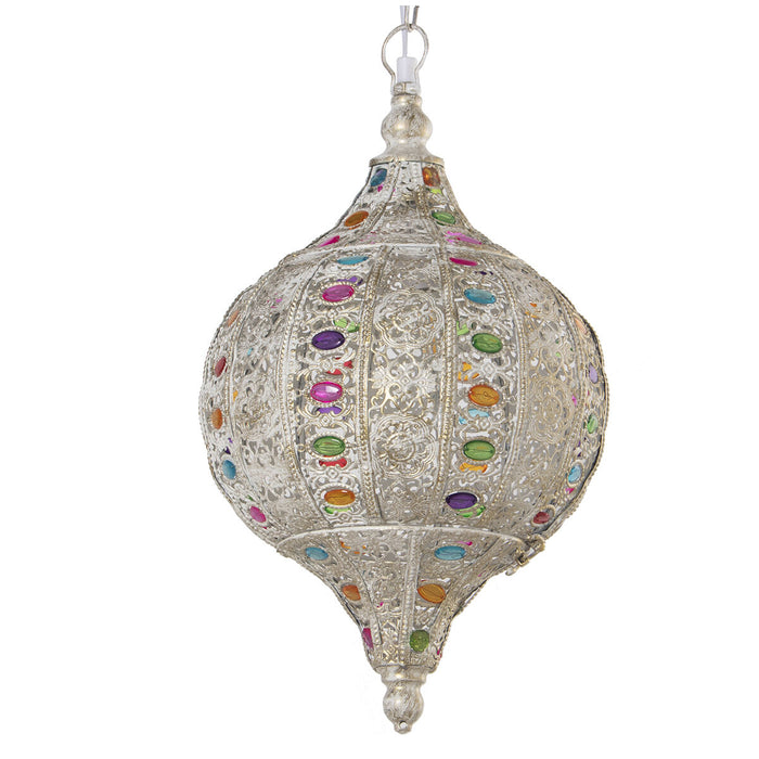 Ceiling Light Alexandra House Living White Metal 27 x 47 x 27 cm