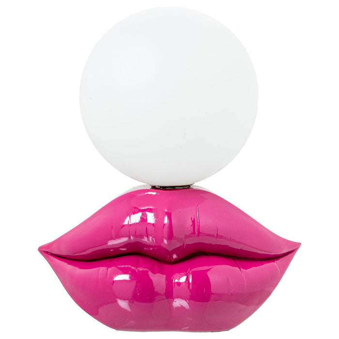 Desk lamp Alexandra House Living Pink Acrylic Plastic Melamin 19 x 23 x 13 cm Lips