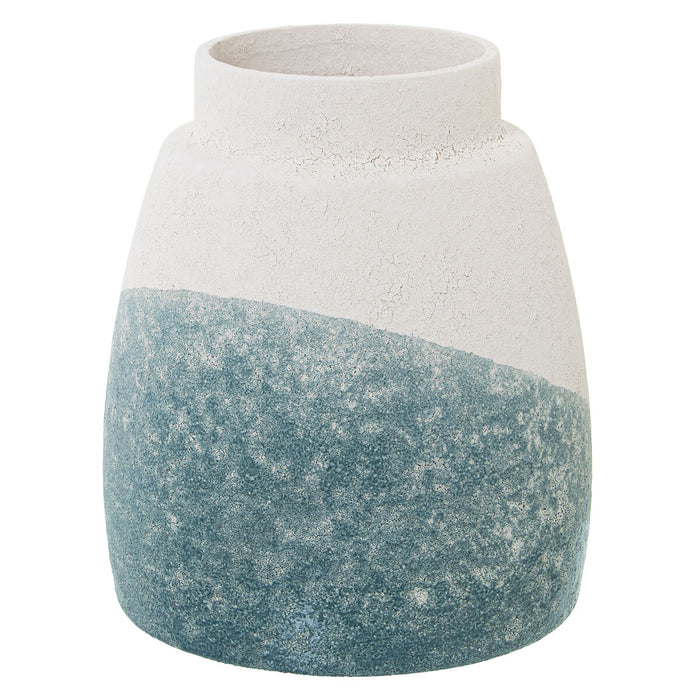 Vase Alexandra House Living Blue Beige Ceramic 16 x 16 x 24 cm