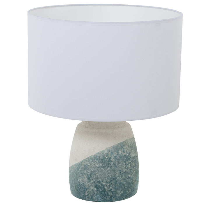 Desk lamp Alexandra House Living Blue White Beige Ceramic 60 W 35 x 42 x 35 cm