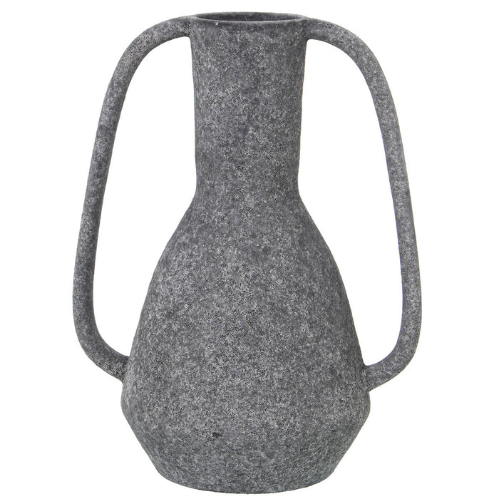 Vase Alexandra House Living Dark grey Ceramic 17 x 17 x 29 cm With handles