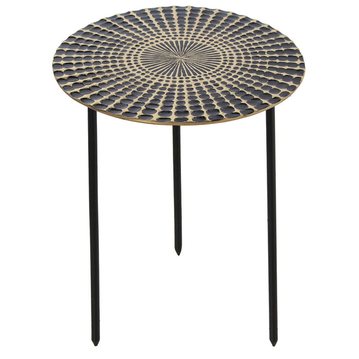 Side table Alexandra House Living Black Golden 36 x 45 x 36 cm