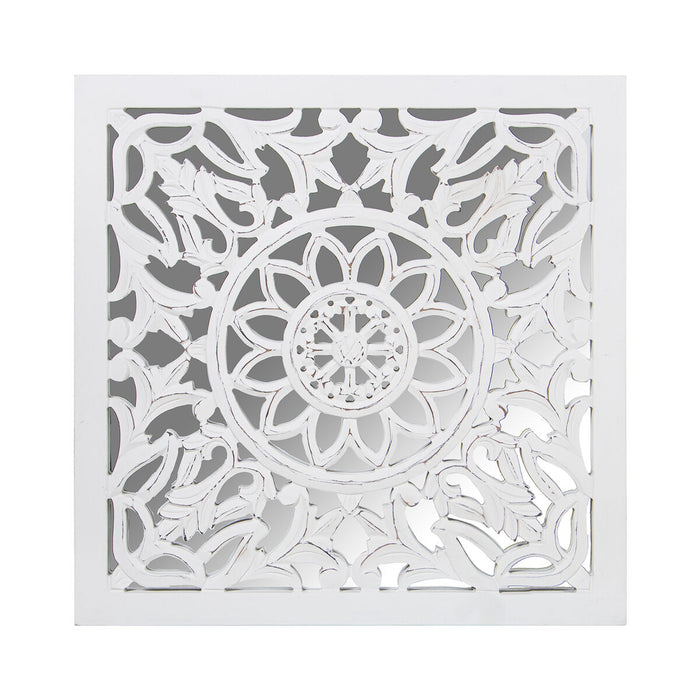 Decorative altarpiece Alexandra House Living White Wood 6 x 59 x 58 cm