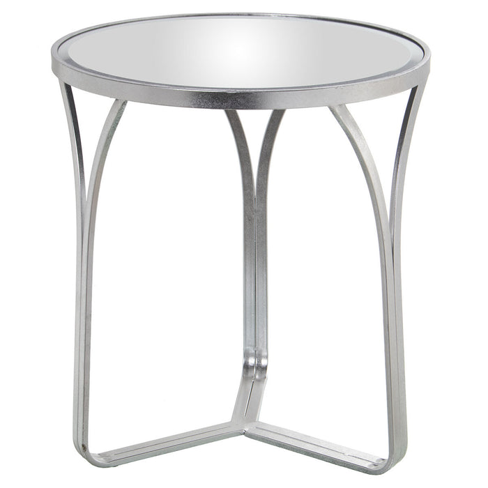 Side table Alexandra House Living Transparent Silver 54 x 59 x 54 cm