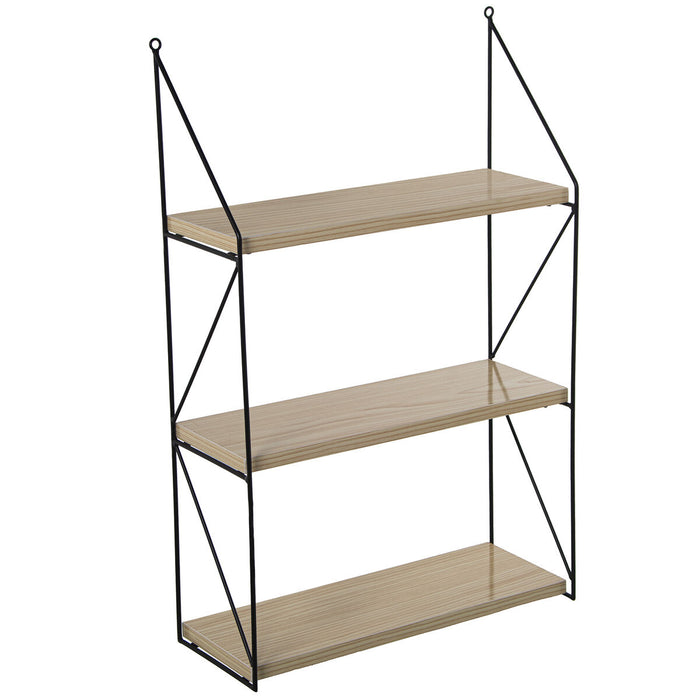 Shelve Alexandra House Living Brown Black Wood 42 x 66 x 15 cm