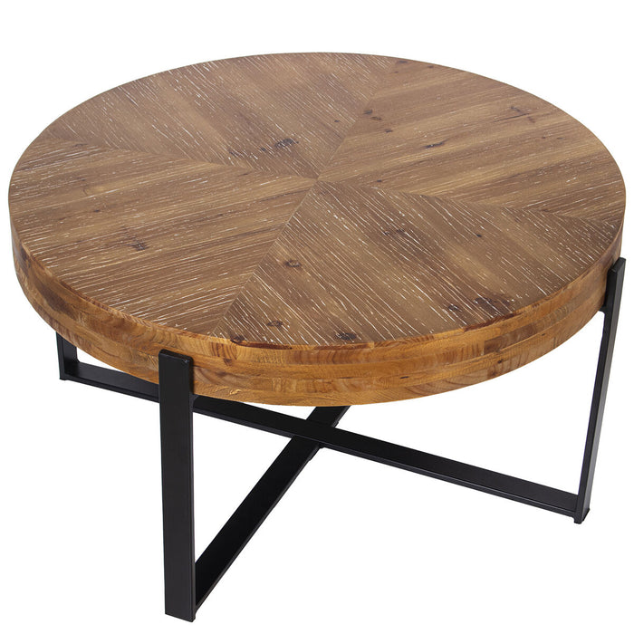 Centre Table Alexandra House Living Brown Black Wood 82 x 43 x 82 cm