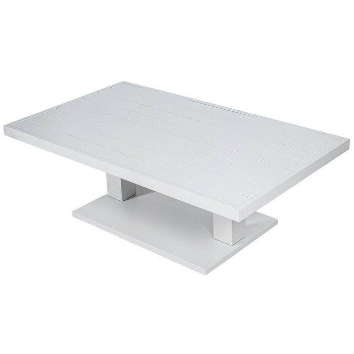 Table Alexandra House Living White 140 x 82 cm Adjustable