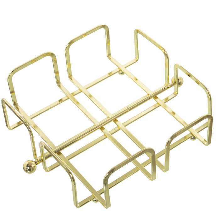 Napkin holder Alexandra House Living Golden Metal 21 x 7 x 21 cm