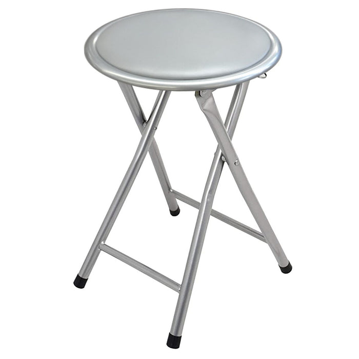 Folding Stool Alexandra House Living Grey Wood 30 x 45 x 30 cm