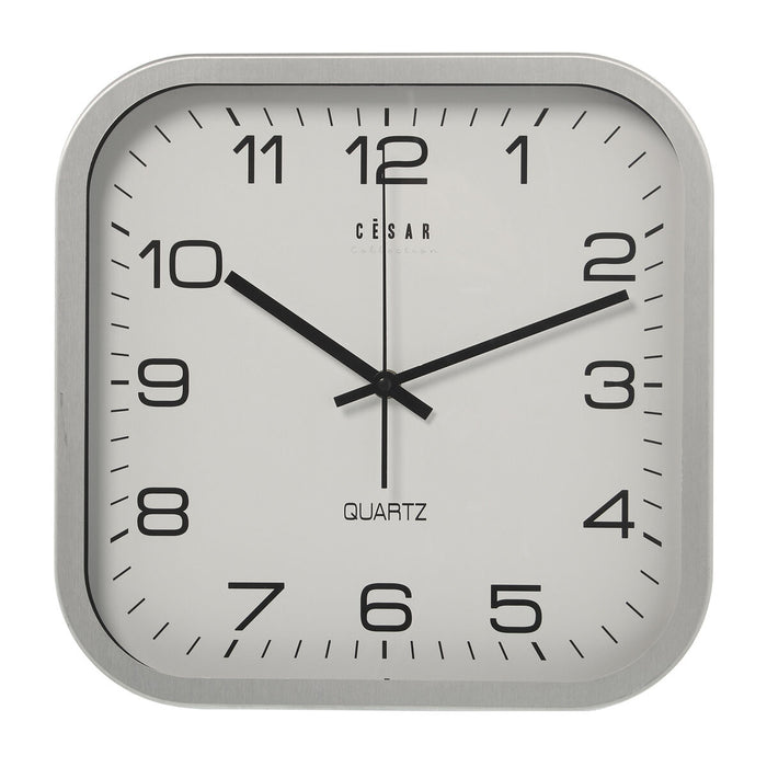 Wall Clock Alexandra House Living White Silver Aluminium 30 x 4 x 30 cm