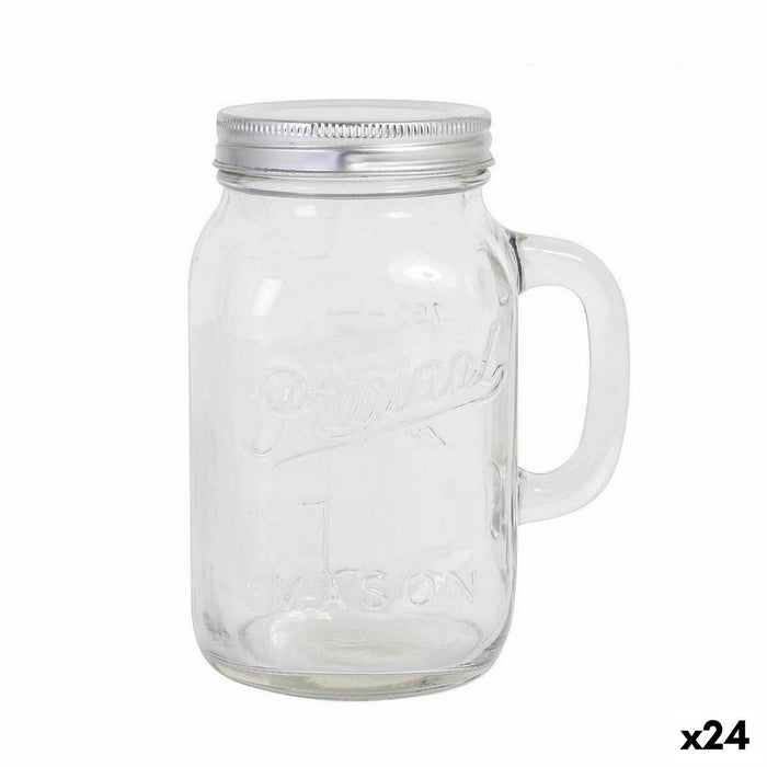 Transparent Glass Jug Viejo Valle 900 ml With lid