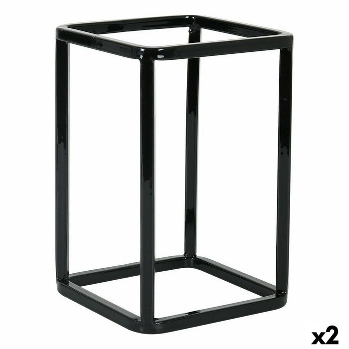 Holder Inde Multi-purpose basket Metal 12 x 12 x 18 cm (2 Units)