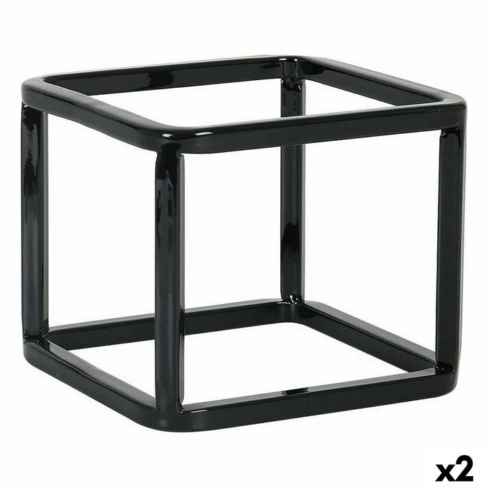 Holder Inde Multi-purpose basket Metal 12 x 12 x 10 cm (2 Units)