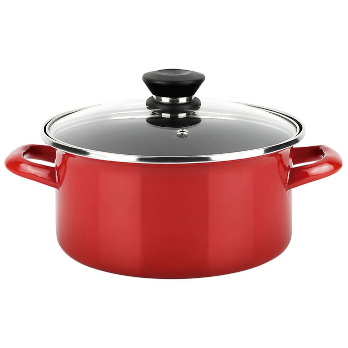 Casserole FAGOR Optimax Red Enamelled Steel (Ø 20 x 10 cm)