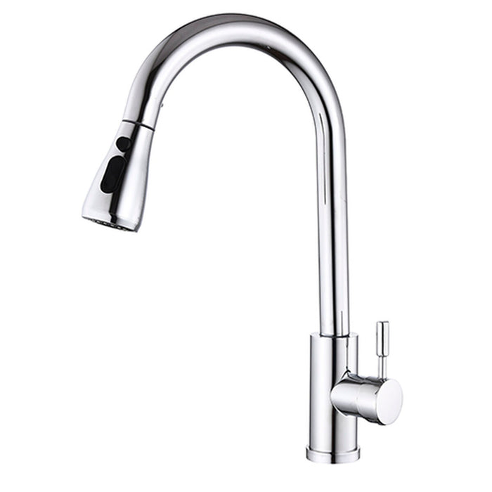 Mixer Tap Fontastock Chrome Stainless steel Ceramic C-shaped