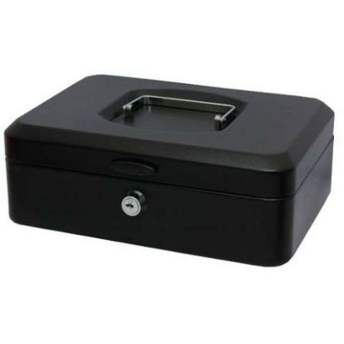 Safe-deposit box Bismark 318738 Black Steel Natural rubber