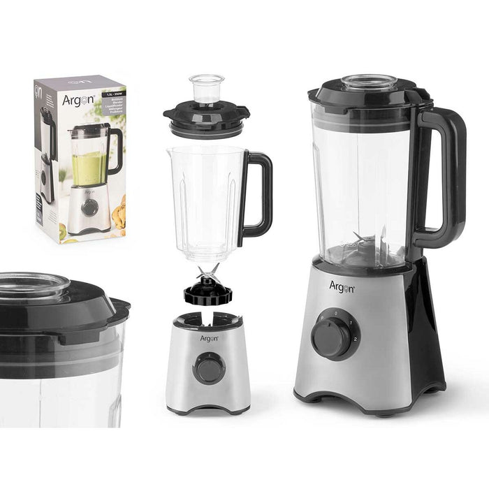 Cup Blender Argon Black Steel 350 W 1,5 L