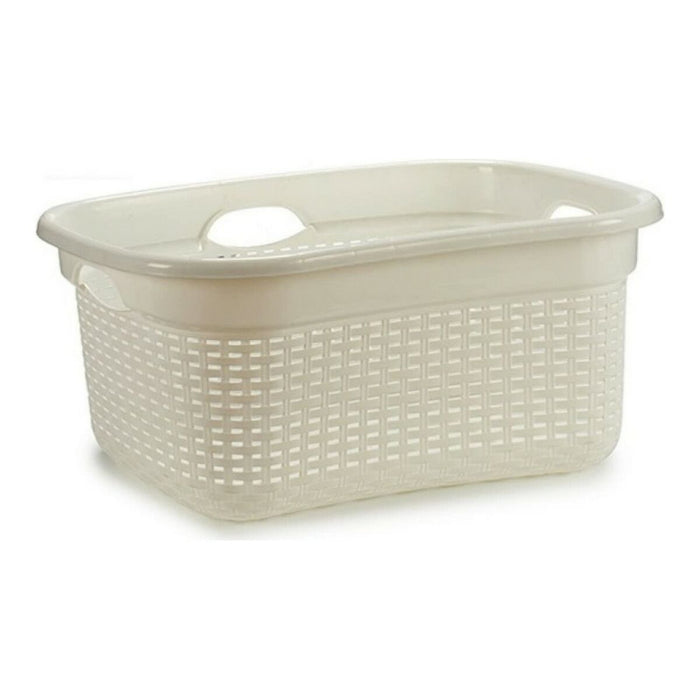 Basket 986485 White Plastic 25 L 42,5 x 25,5 x 63,5 cm