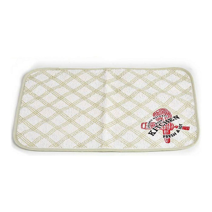 Place mat Kitchen White Green 33 x 0,3 x 48 cm