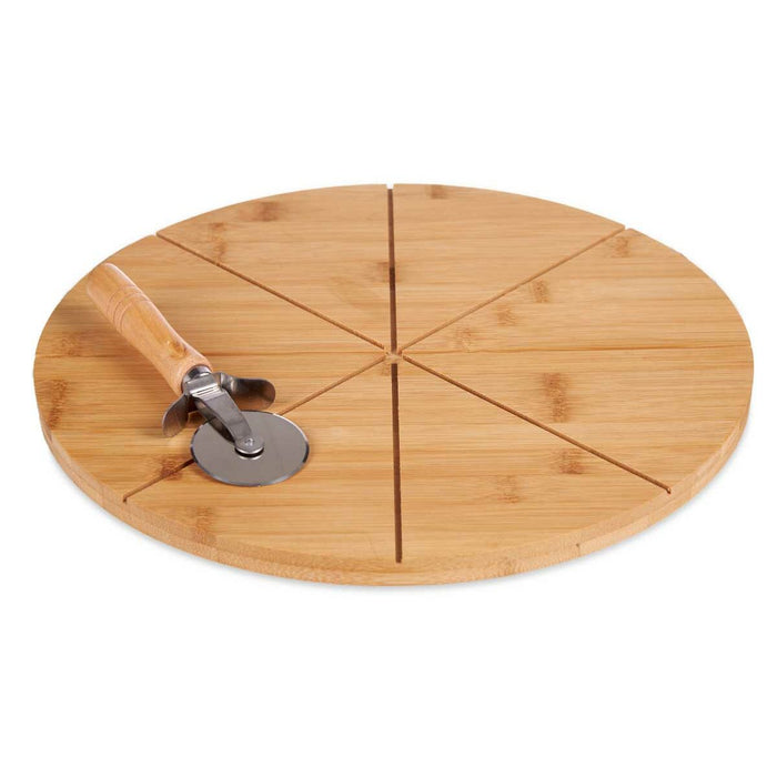 Cutting board Pizza Brown Bamboo (Ø 35 cm)